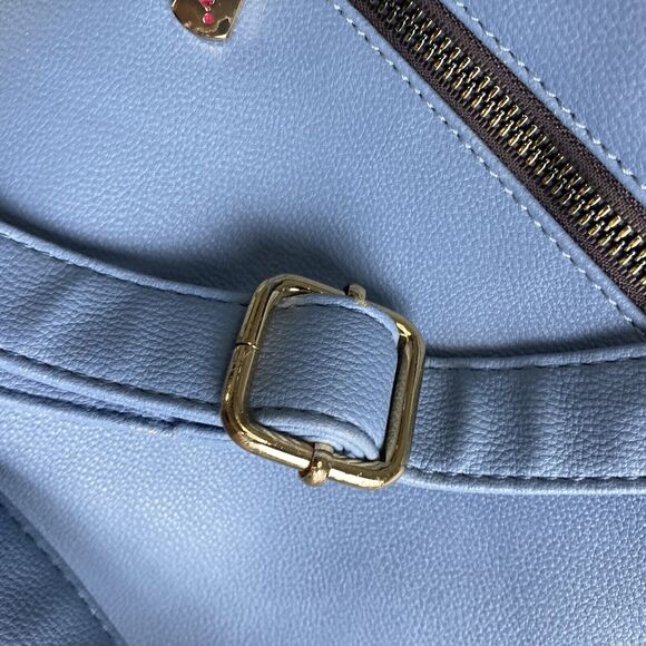 Nicole Lee USA Nikky Fashion Backpack Enjoy Every Moment Medium Faux Leather Zip - Picture 16 of 16